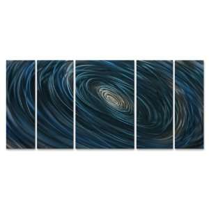  Blue Abyss II Metal Wall Art Hand sanded Wall Decor for 