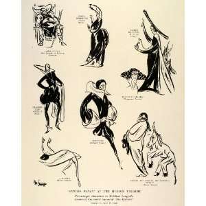 1924 Print Sancho Panza Cramer Rosaire Melchoir Lengyel Don Quixote 