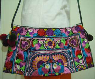   Ethnic Thai Indian Vintage Style Embroidered Shoulder Bag #S17  