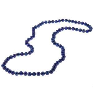  DaVonna Blue black Freshwater Pearl 35 inch Necklace (8 9 