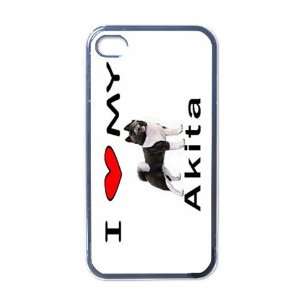  I Love My Akita Black Iphone 4 and Iphone 4s Case: Office 