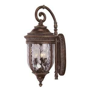  Dearborn Outdoor Wall Lantern in Bark and Gold Size 37.25 