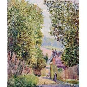   in Louveciennes, Sunlight Alfred Sisley Hand Pai