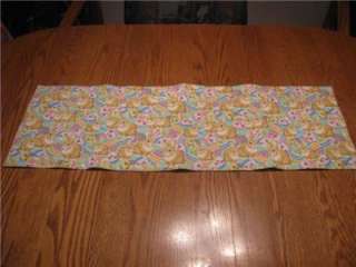 Quilted Table Runner Easter Bunnies Eggs Rabbit  
