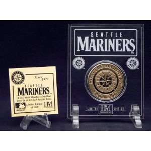  Seattle Mariners 24KT Gold Coin in Archival Etched Acrylic 