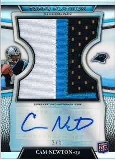 2011 NFL TOPPS PLATINUM~Box Break~3 AUTO w/ 2 ON CARD~1 PATCH~Look 4 