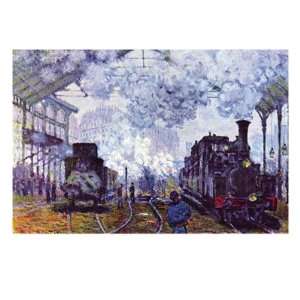 Saint Lazare Station In Paris, Arrival of a Train by Claude Monet 