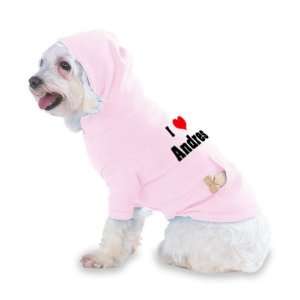  I Love/Heart Andres Hooded (Hoody) T Shirt with pocket for 