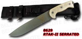 Ontario Knife RAT RTAK II Fixed Blade w/ Sheath 8629  
