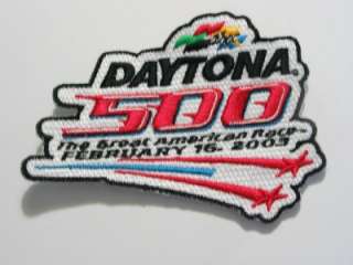 2003 Daytona 500 Racing Patch The Great American Race  