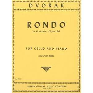 Dvorak, Antonin   Rondo in g minor, Op. 94   Cello and 