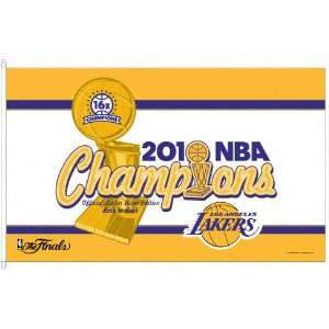  Los Angeles Lakers 2010 NBA Champions 3x5 Flag: Sports 
