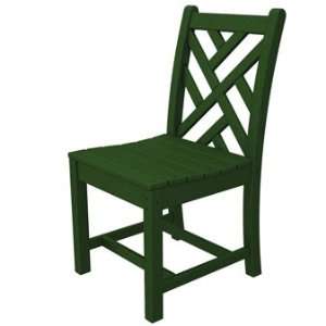  Polywood Chippendale Dining Side Chair Pair in Green: Home 