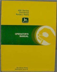 John Deere Operators Manual   400 Series Rotary Hoes  