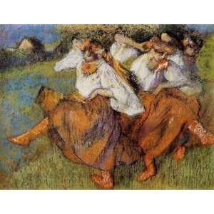    Russian Dancers Edgar Degas Hand Painted Art