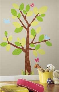 Kids Room Polka Dots Green Tree Wall Decals   Baby Nursery Dotted 