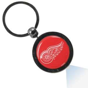  Detroit Red Wings Gunmetal Hockey Puck Flashlight Keychain 