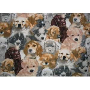  Allover Puppy Dog Fleece Throw Blanket: Home & Kitchen