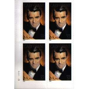  2002 CARY GRANT ~ LEGENDS OF HOLLYWOOD #3692 Plate Block 
