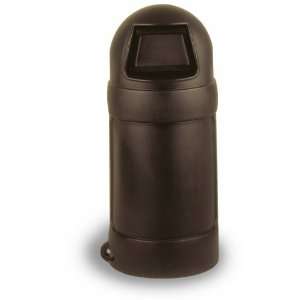 Continental 1307BN Plastic 15 Gallon RounTop Waste Receptacle with 