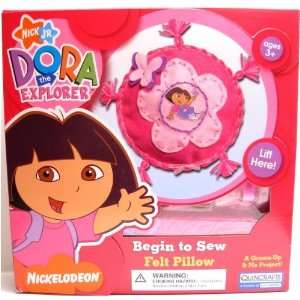  Kids Dora the Explorer Begin to Sew Felt Pillow Kit: Toys 
