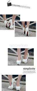 Luxury Platform High Heels Rivet Pump Shoes Size:35 39  