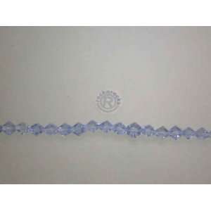  20 Light Sapphire Rockn Crystal 6mm Fctd Bicone Beads 