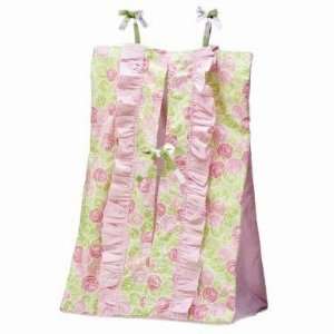  Flower Basket Pink/Green Diaper Stacker: Baby