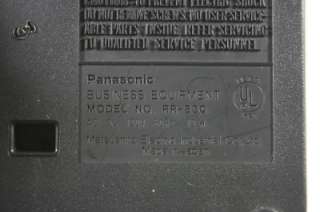 PANASONIC RR 830 STANDARD CASSETTE TRANSCRIBER DICTATION RR830  