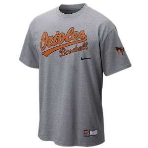  Nike Baltimore Orioles Baseball T Shirt Grey Sports 
