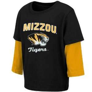  Missouri Tigers Infant Packer Double Layer T Shirt   Black 