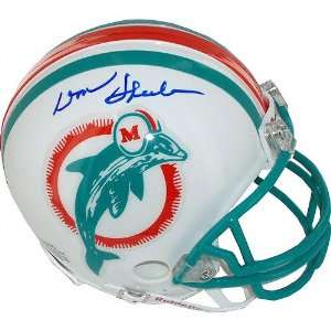  Don Shula Miami Dolphins Autographed Mini Helmet with HOF 