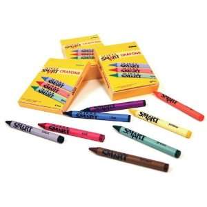    8 School Smart Large Crayons in Tuck Box Arts, Crafts & Sewing