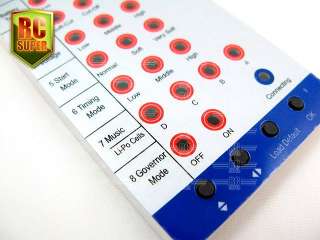 With HOBBYWINGs Program Card, you can easily set the programmable 