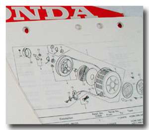 HONDA G300 GENERAL PURPOSE ENGINE PARTS MANUAL CATALOG  