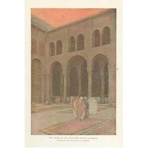   1910 Jules Guerin Print Court Omyyade Mosque Damascus 
