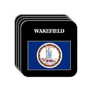  US State Flag   WAKEFIELD, Virginia (VA) Set of 4 Mini 