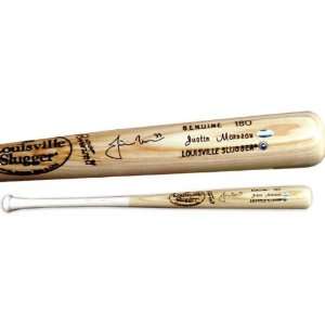 Justin Morneau Autographed Bat  Details: Louisville Slugger Baseball 