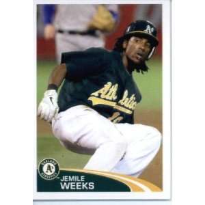   MLB Sticker #103 Jemile Weeks Oakland Athletics: Sports Collectibles