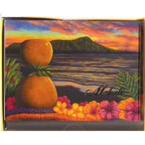  Mahalo Boxed Note Cards and Envelopes (Set of 10): Office 