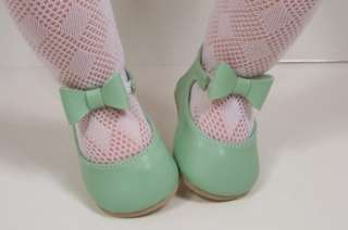 LT GREEN Bow Tie Doll Shoes For Lee Middleton Toddler♥  
