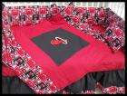 New Crib Bedding Set m/w NBA MIAMI HEAT fabric  