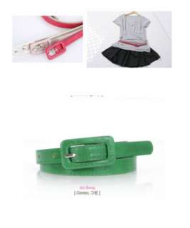Fashion Cute Leather Skinny Pin Buckle Thin Waist Belt Xmas GIFT 10 