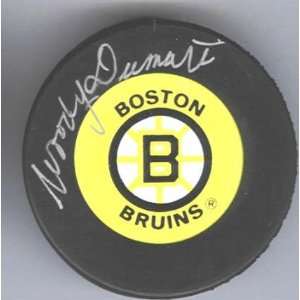  Woody Dumart Autographed Hockey Puck