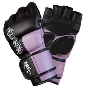   4oz MMA Gloves  Black/Dark Orchid   Ladies  Small