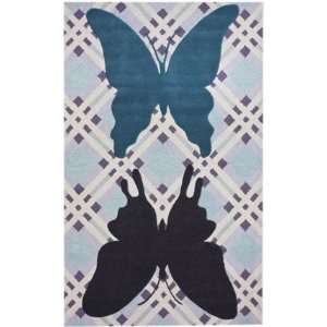  Rugs USA Butterfly Patchwork 5 x 8 blue Area Rug: Home 