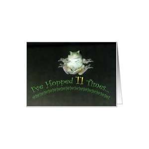  11th Birthday Missouri Tree Frog Hopped Card Toys & Games