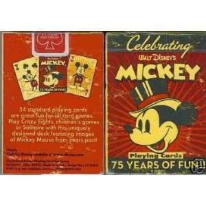  Celebrating Walt Disneys Mickey Playing Cards   75 Years 