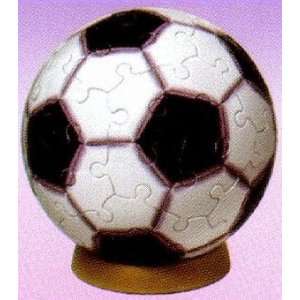 Unicorn Enterprises A1364_3 Soccer Ball 3 Inch Puzzle Sphere 60 pc 