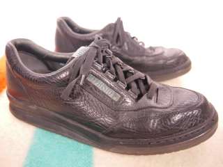 MEHPISTO Match Black Leather Lace up Walking Shoe US 11.5  
